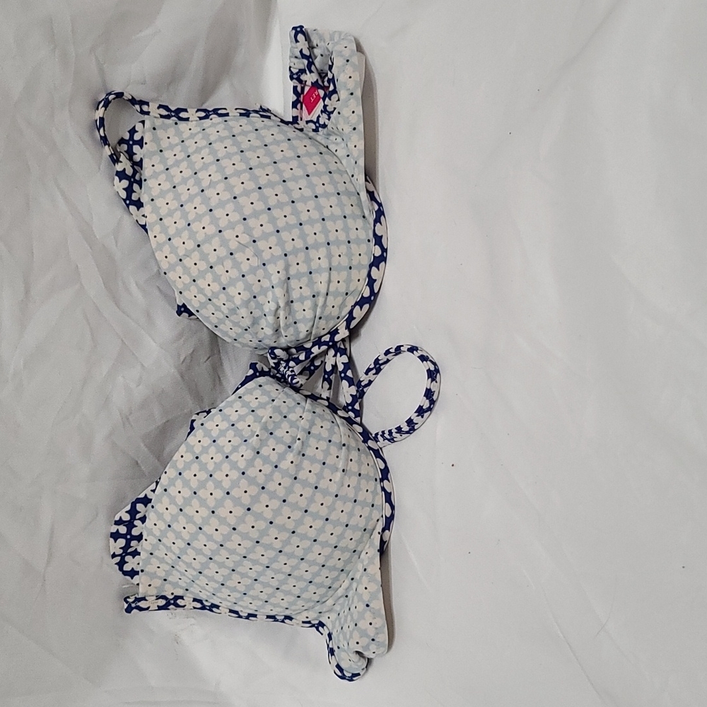Victoria's Secret flower print tie bikini top 32b